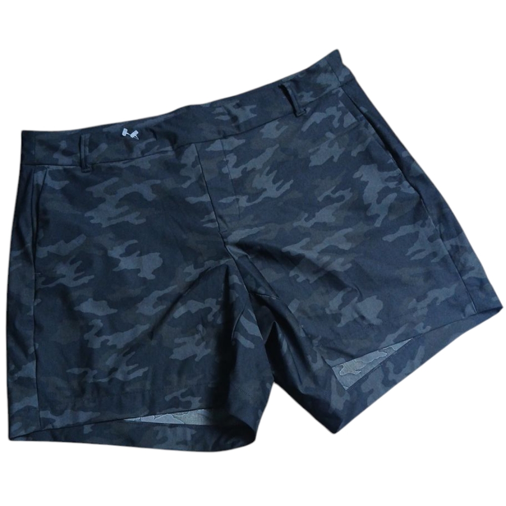 Spanx Shorts Women’s Large Black Camo Shapeup‎ Sunshine Stretch Athletic 6”